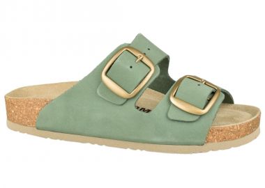 Γυναικείες Ανατομικές Δερμάτινες Παντόφλες | VESNA | 880410 | Μέντα - Vesna - 